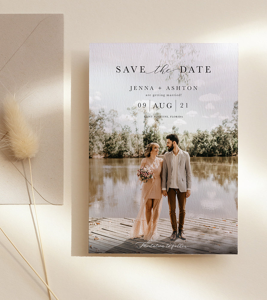 Save the Date with Personalised Photo - Digital File